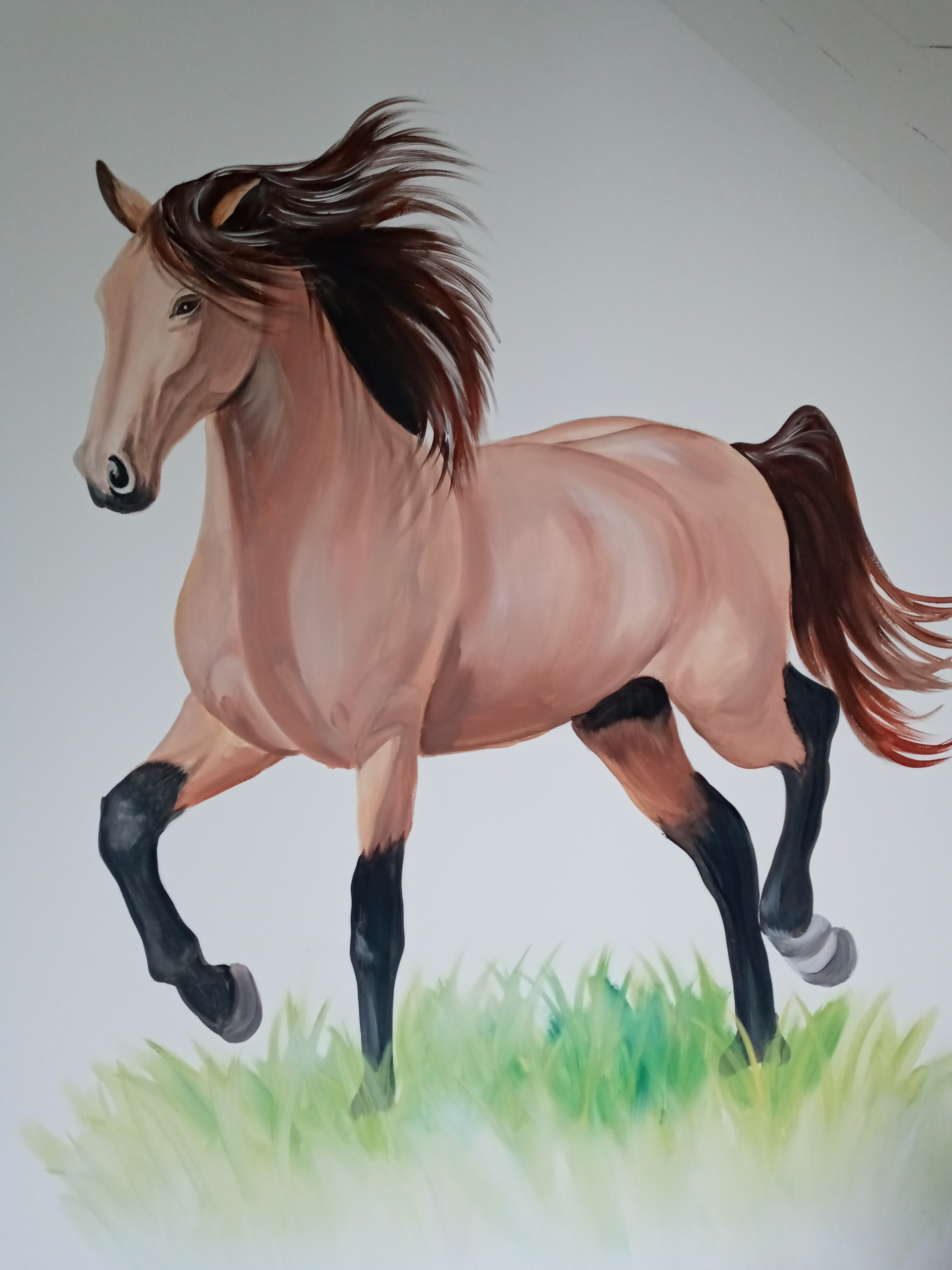 mural z koniem